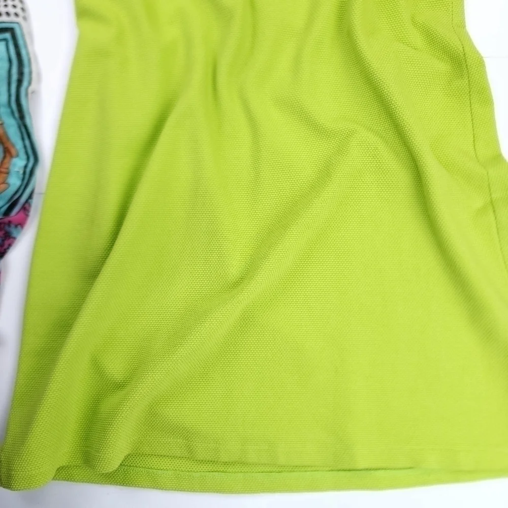 Real Clothes Textured Lime Dress Sz L - Picture 6 of 10